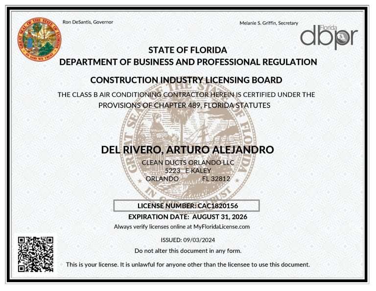 air conditioner contractor license