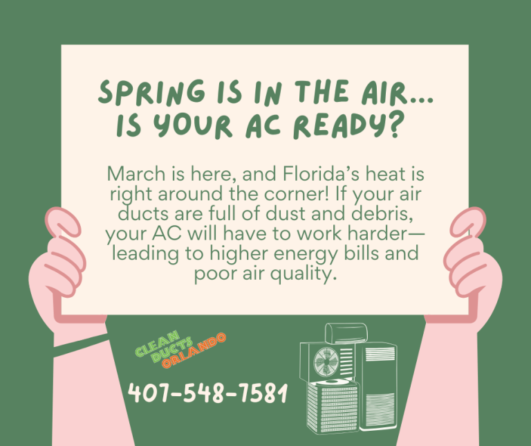 Air Duct Cleaning just in time for Spring.