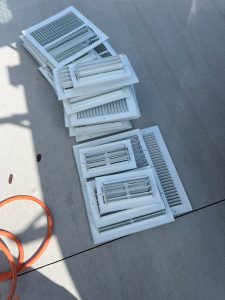 sanitizing vents outdoors