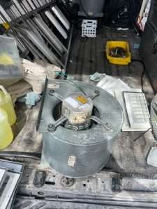 cleaning out blower motor